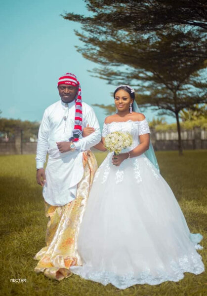 Groom wears traditional Efik attire for his church wedding in Akwa Ibom ...